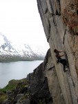 Thomas M på kiler i Ersfjorden